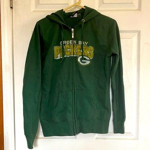 Green Bay Packer Zip-up Hoodie (ladies M)